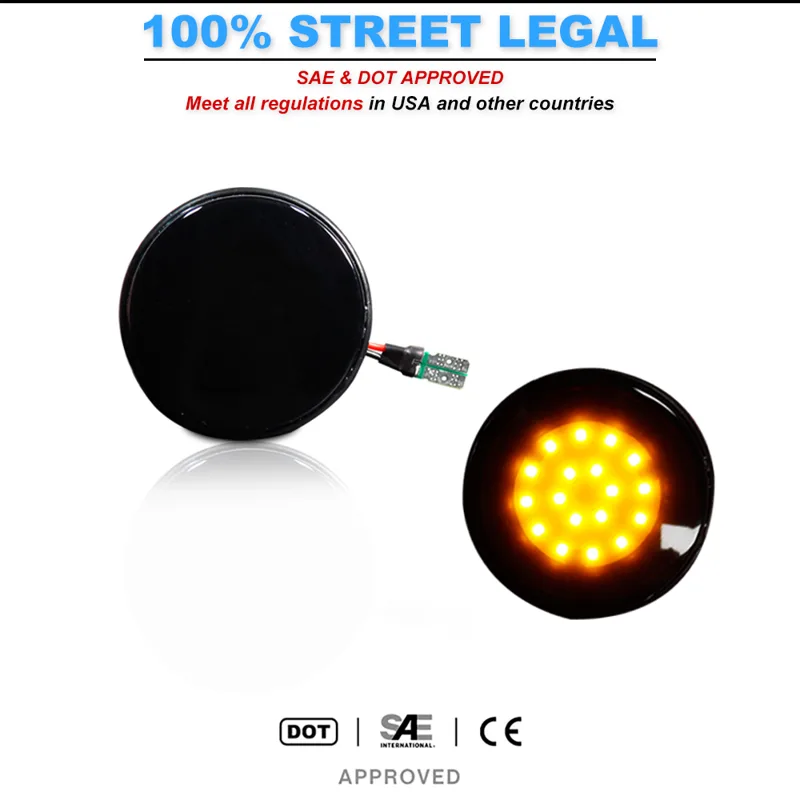 2 stücke iJDM LED Vordere Seit – Signal Panel Orange Bewertung und Preis