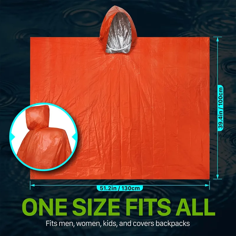Notfall-Überlebens-Regenponcho – Survival Blanket Reflective Bewertung und Preis