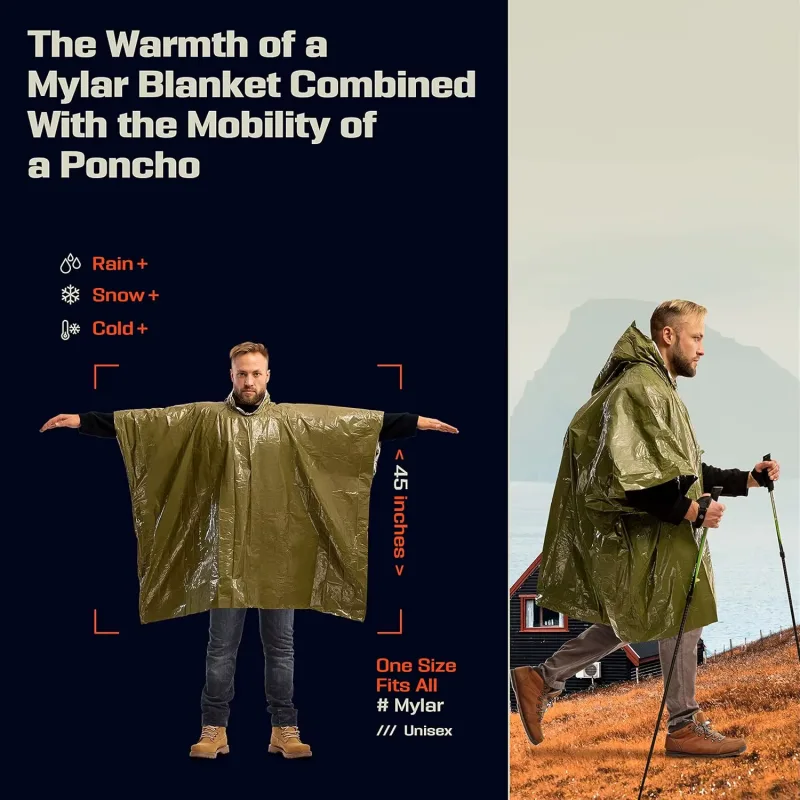 Einweg-Regenponcho aus Alumini – Emergency Poncho Rain Bewertung und Preis